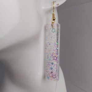 5/$50 Elegant Gold and Multicolor Star Earrings